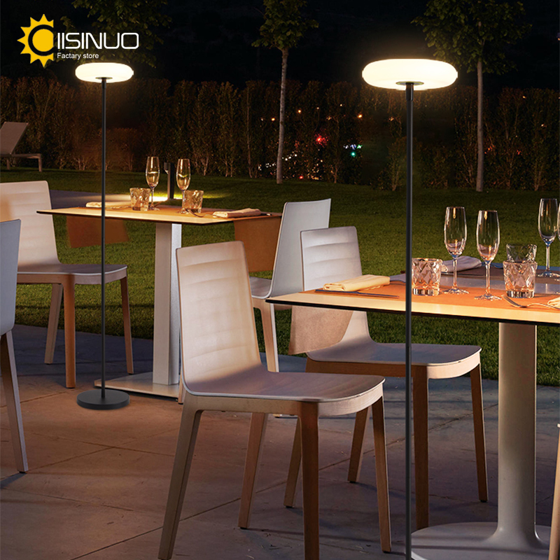 Pool Light Solar Rechargeable - โคมไฟตั้งพื้นกลางแจ้งพลังงานแสงอาทิตย์4400มิลลิแอมป์ต่อชั่วโมงไฟไร้สายแบตเตอรี่แบบชาร์จไฟได้ USB-C ชาร์จไฟ IP54สำหรับสนามหญ้าสระว่ายน้ำสวน