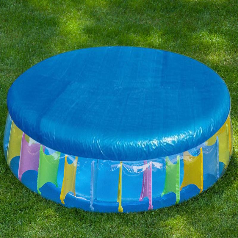 Pool Cover Waterproof - แผ่นรองพื้นสระว่ายน้ำกันน้ำ PE แบบกลม ผ้าคลุมป้องกันสระว่ายน้ำ แผ่นรองกันความร้อน