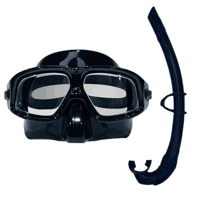 Snorkel Mask Full Face - หน้ากากดำน้ำ ฟรีไดฟ์วิ่ง กระจกสะท้อนหน้าผิวน้ำ เลนส์ป้องกันฝ้าความคมชัดสูง อุปกรณ์หน้ากากดำน้ำตื้น