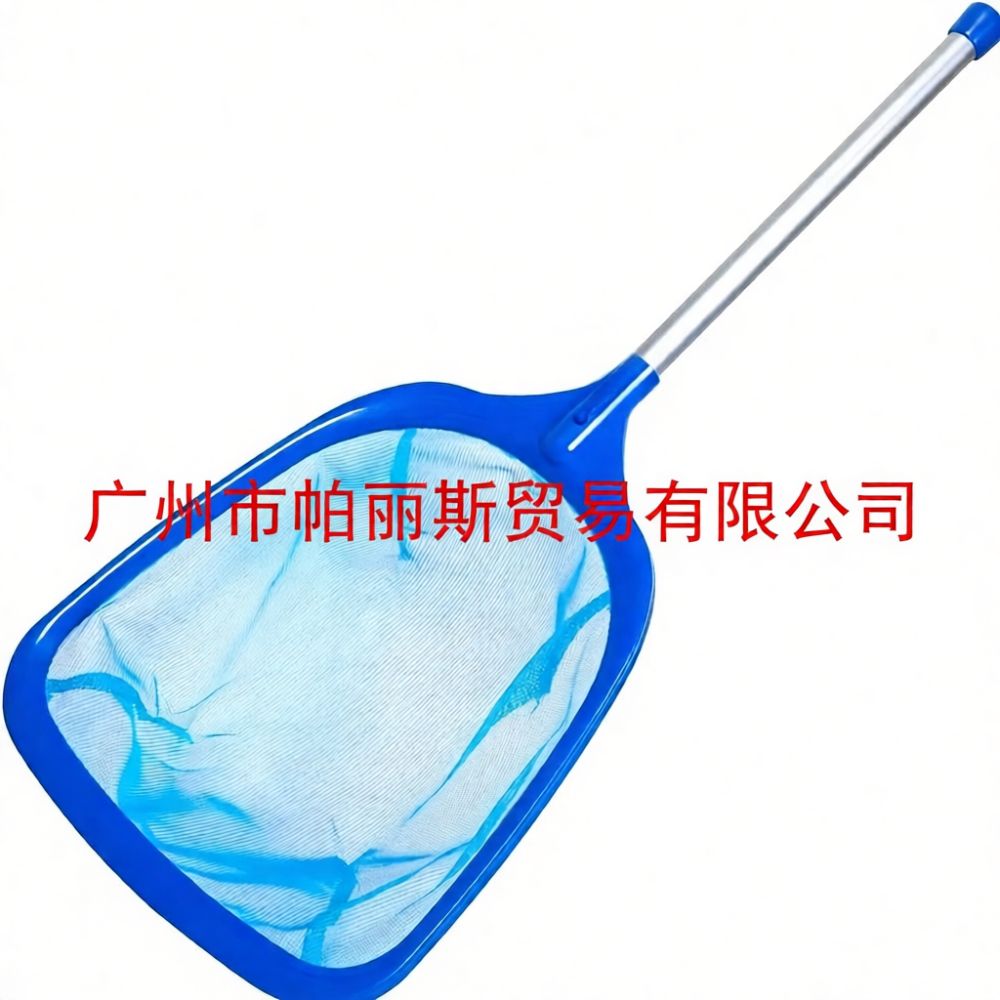 Pool Skimmer Net - ตาข่ายตักใบไม้สำหรับสระว่ายน้ำ ความจุสูง พร้อมด้ามจับ แข็งแรงทนทาน ใช้สำหรับทำความสะอาดพื้นผิวสระว่ายน้ำ ชุดเครื่องมือทำความสะอาดแบบใช้มือ