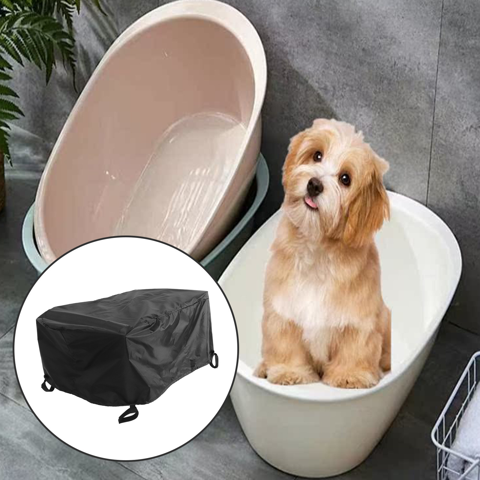 ผ้าคลุมอ่างอาบน้ำสัตว์เลี้ยงแบ - Pool Cover Waterproof บทวิจารณ์และราคา