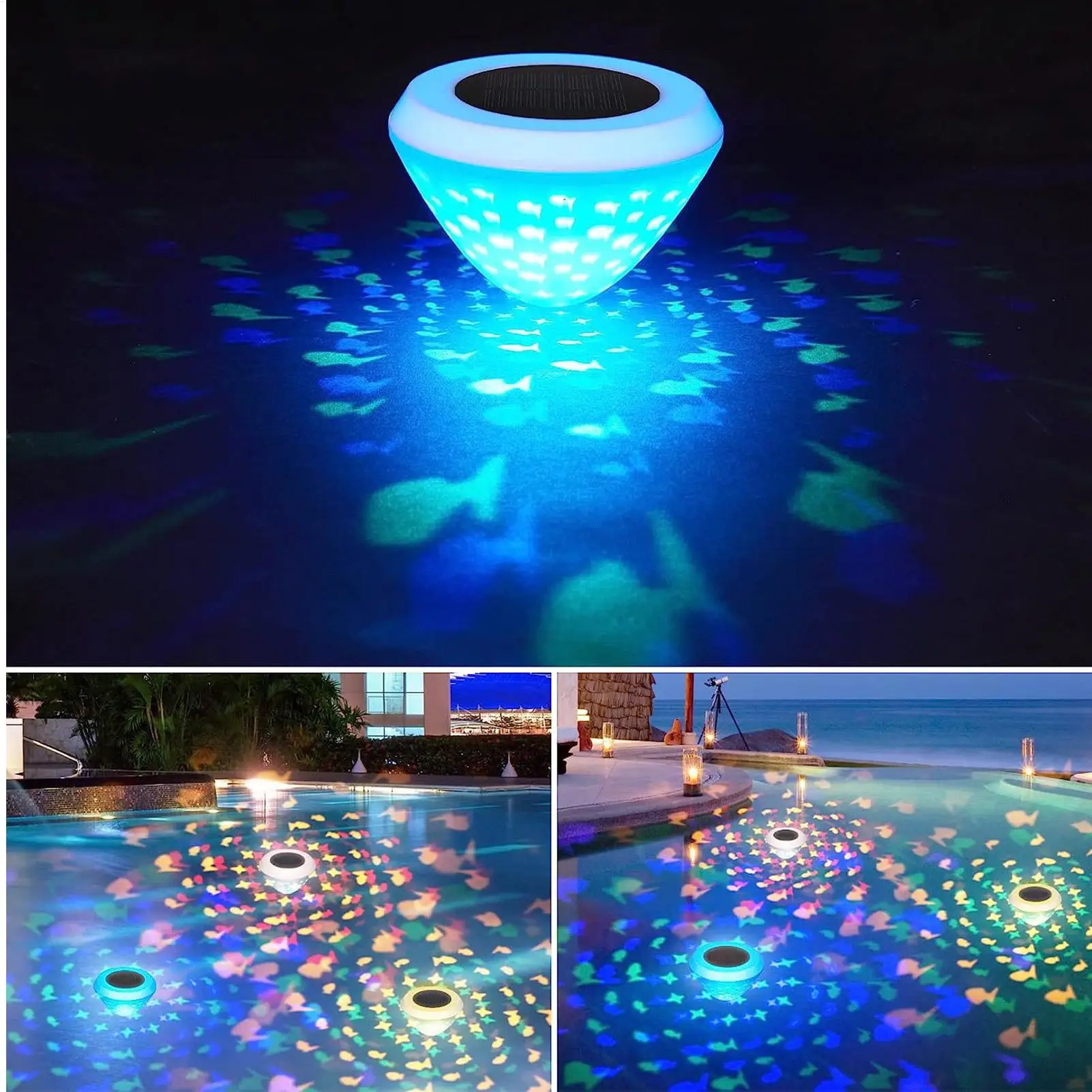 ไฟลอยน้ำกันน้ำ เปลี่ยนสีได้ ชา - Pool Light Solar Rechargeable บทวิจารณ์และราคา