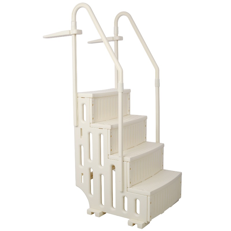 บันไดสระว่ายน้ำแบบหนา 4 ขั้น พ - Pool Ladder Above Ground บทวิจารณ์และราคา