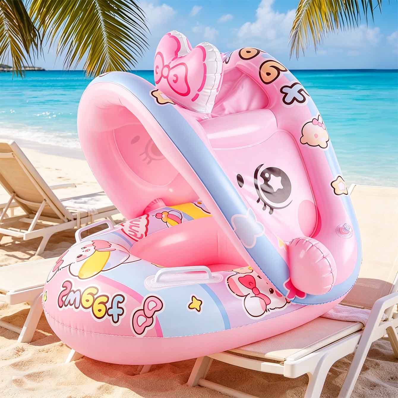ที่นั่งลอยน้ำเป่าลม 1 ชิ้น พร้ - Pool Float Ring Inflatable บทวิจารณ์และราคา