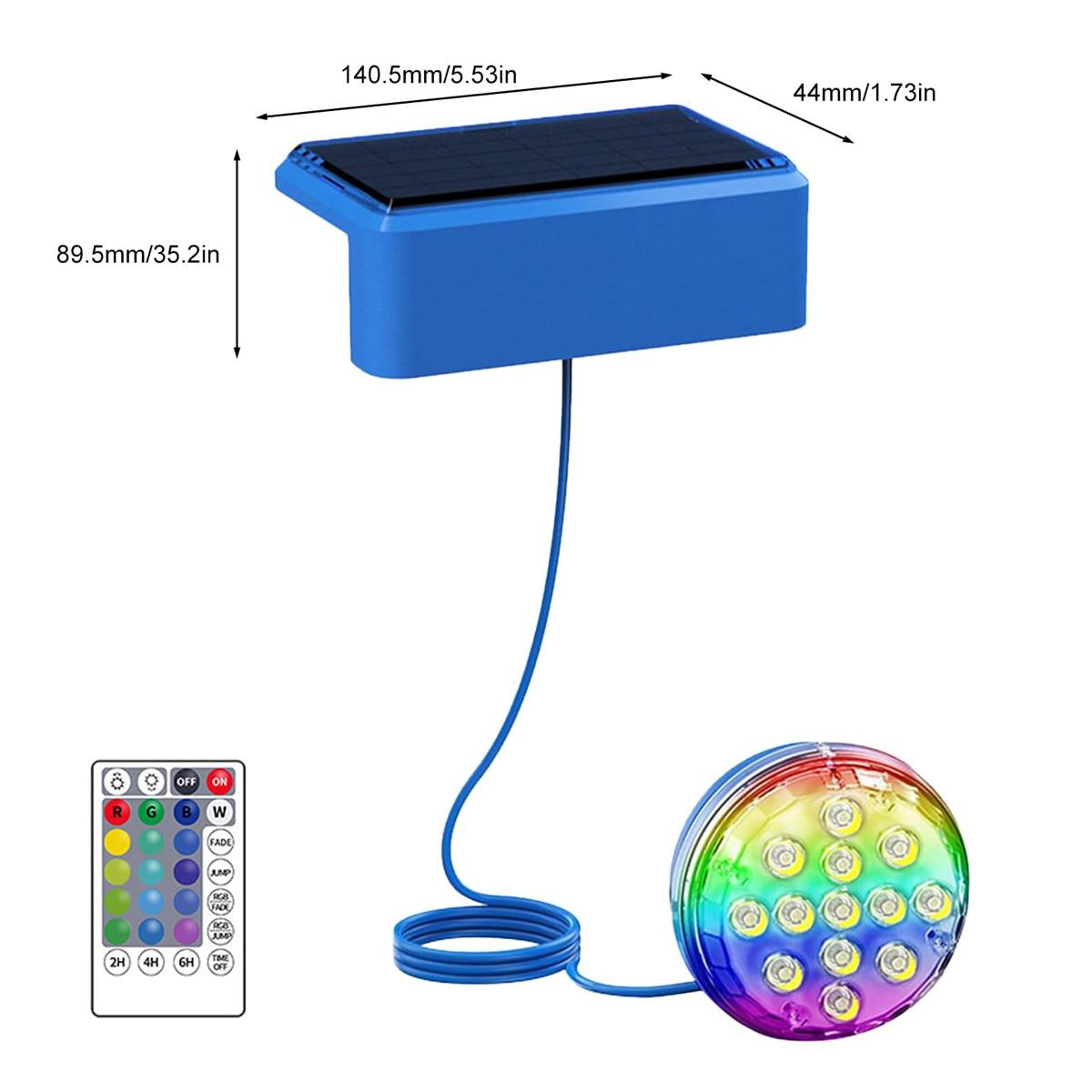 ไฟสระว่ายน้ำพลังงานแสงอาทิตย์ใ - Pool Light Solar Rechargeable บทวิจารณ์และราคา