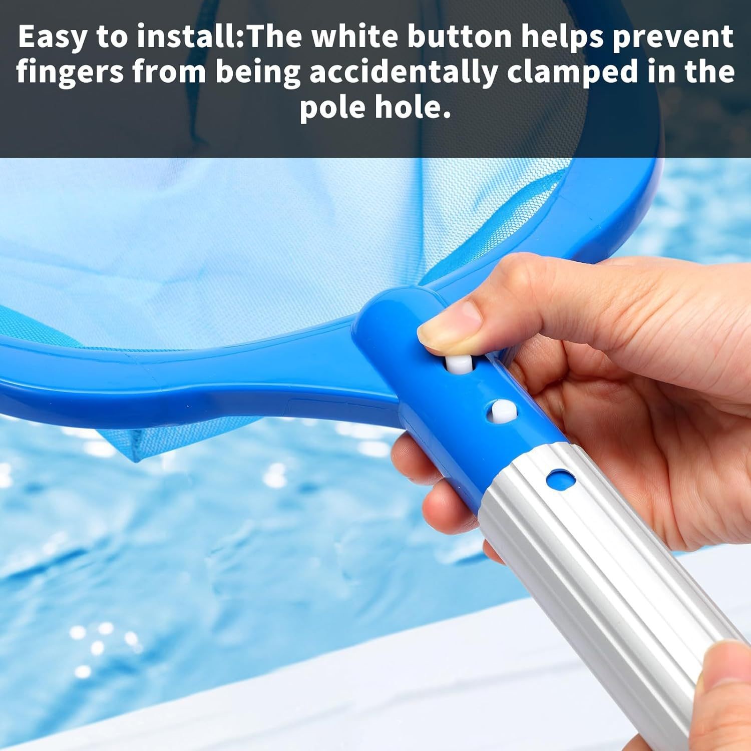 ตาข่ายกรองสระว่ายน้ำสีน้ำเงิน  - Pool Skimmer Net บทวิจารณ์และราคา