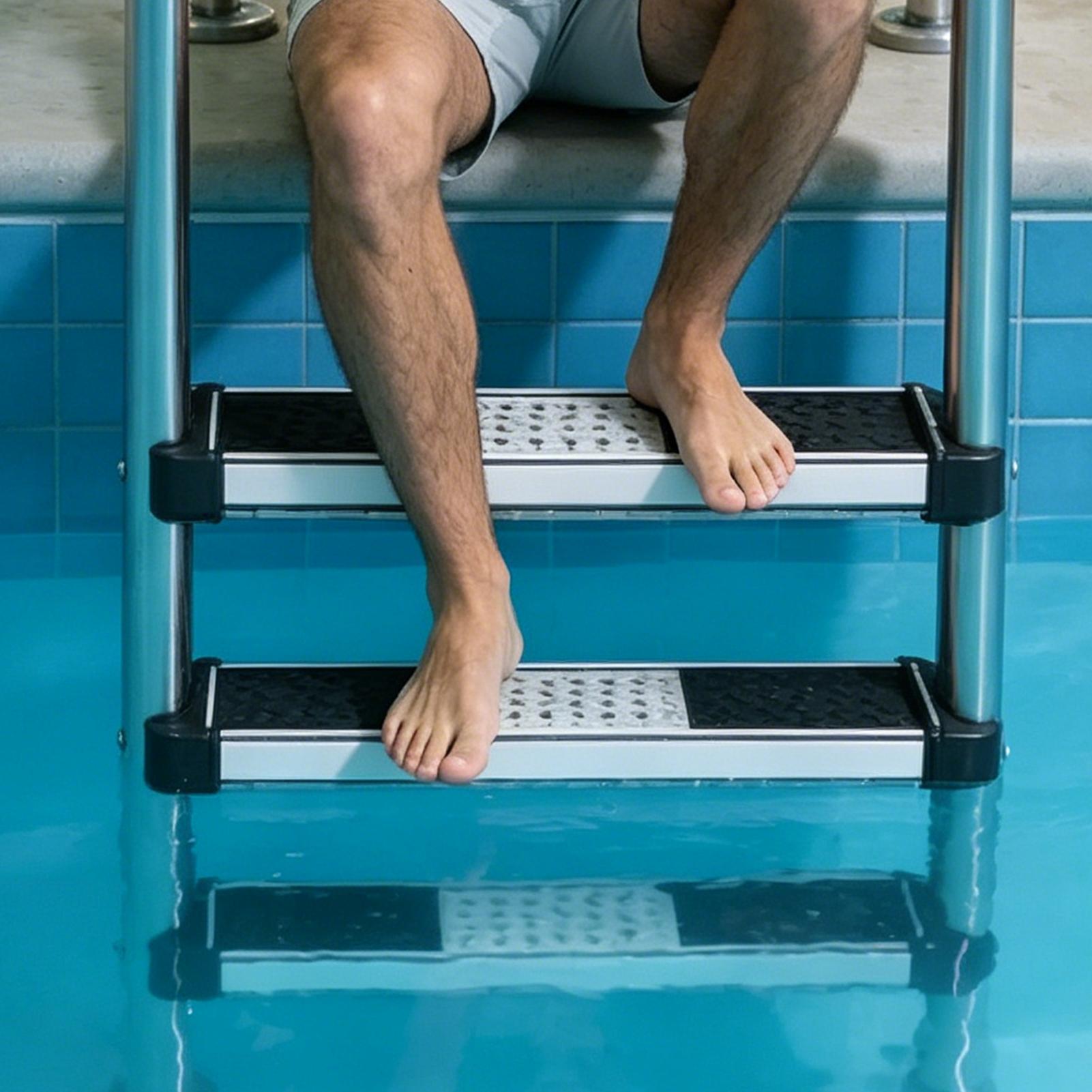 บันไดสระว่ายน้ำแบบกันลื่น ขนาด - Pool Ladder Above Ground บทวิจารณ์และราคา