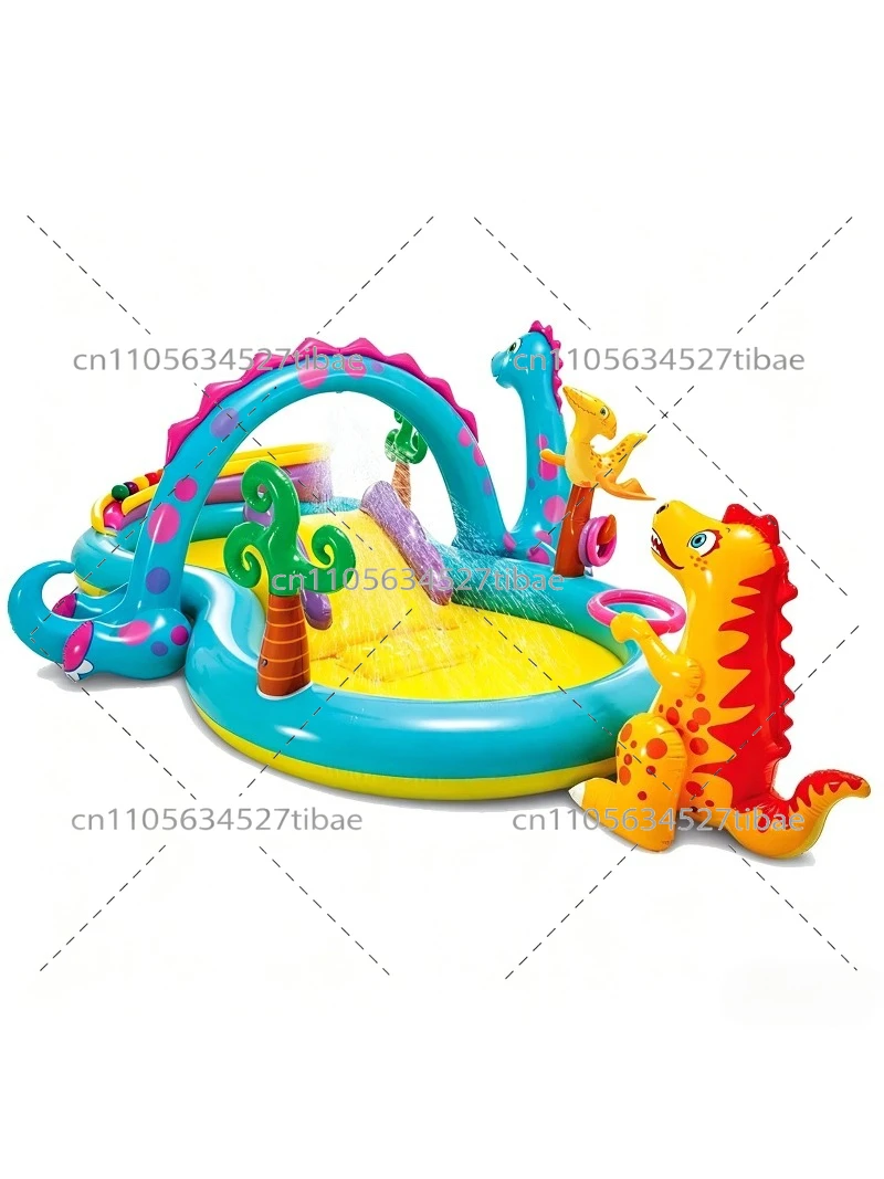 สระน้ำเป่าลมรูปสายรุ้งสำหรับเด - Water Slide Inflatable บทวิจารณ์และราคา
