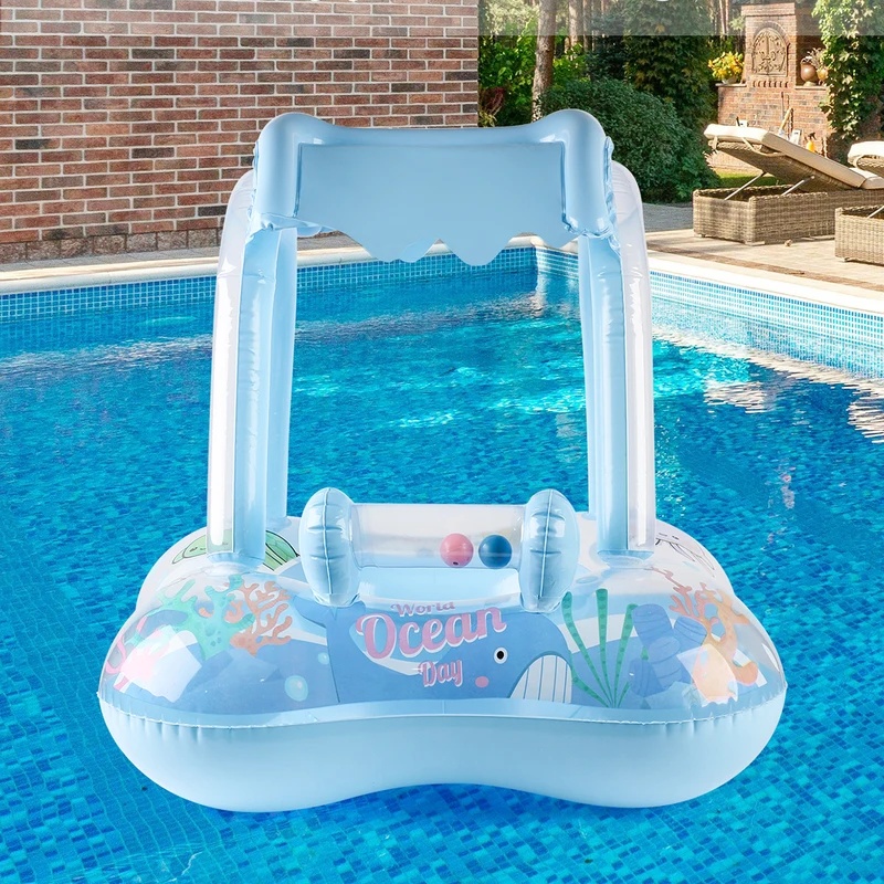 ห่วงยางลอยน้ำแบบมีหลังคาบังแดด - Pool Lounger Inflatable บทวิจารณ์และราคา