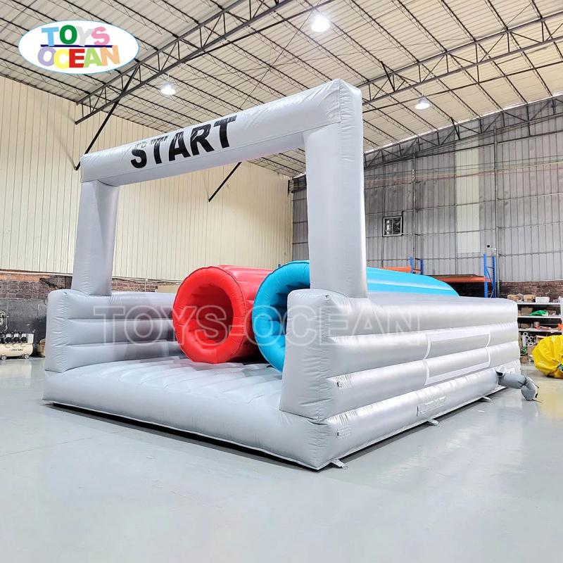 เครื่องเล่นเป่าลมแบบแข่งขัน 5  - Water Slide Inflatable บทวิจารณ์และราคา