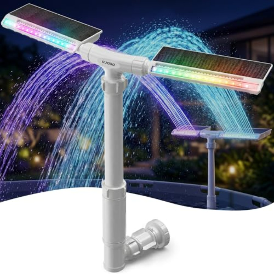 น้ำพุพลังงานแสงอาทิตย์สำหรับสร - Pool Light Solar Rechargeable บทวิจารณ์และราคา