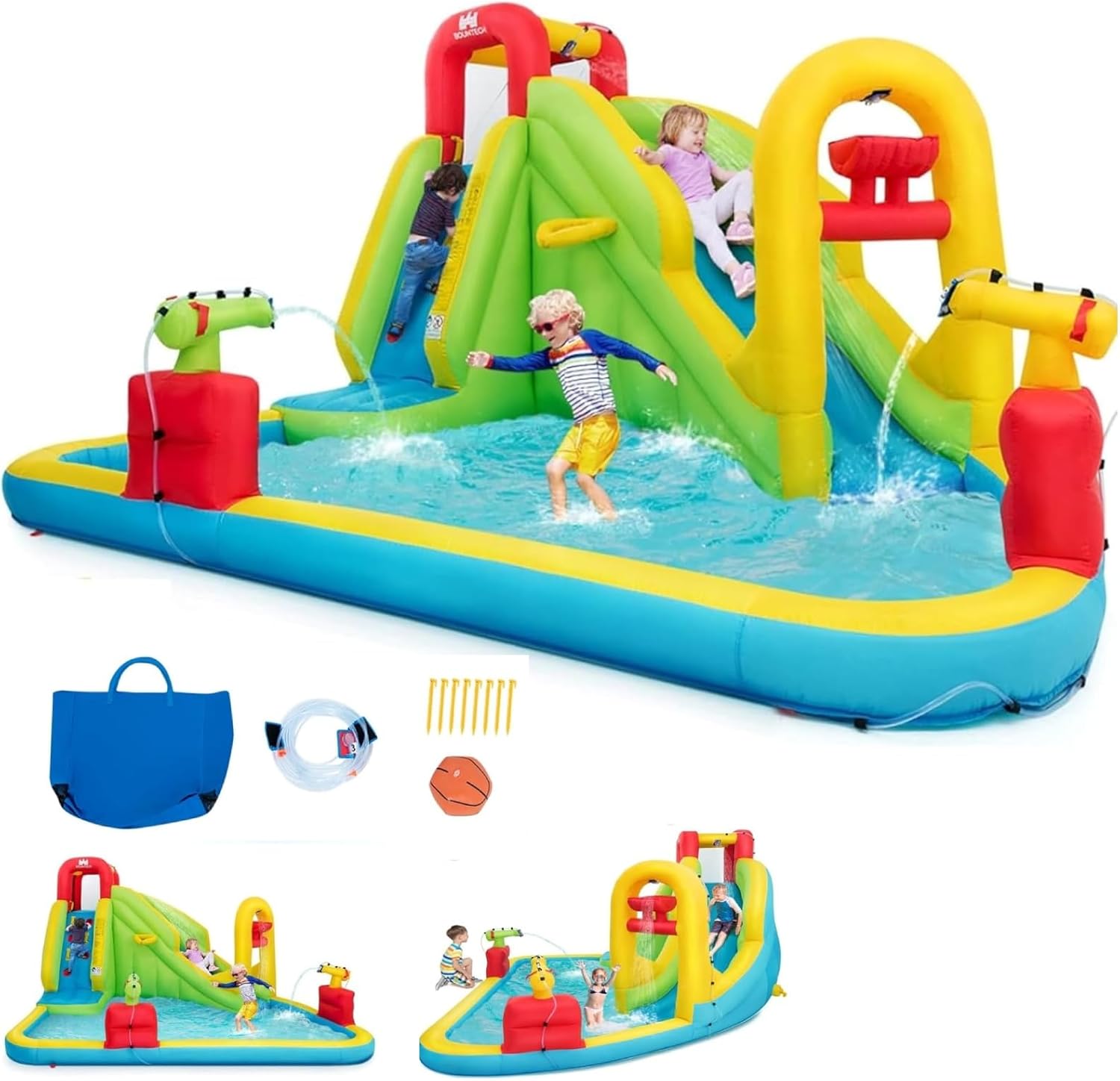 เมกะสวนน้ำเป่าลมสำหรับเด็ก - ส - Water Slide Inflatable บทวิจารณ์และราคา
