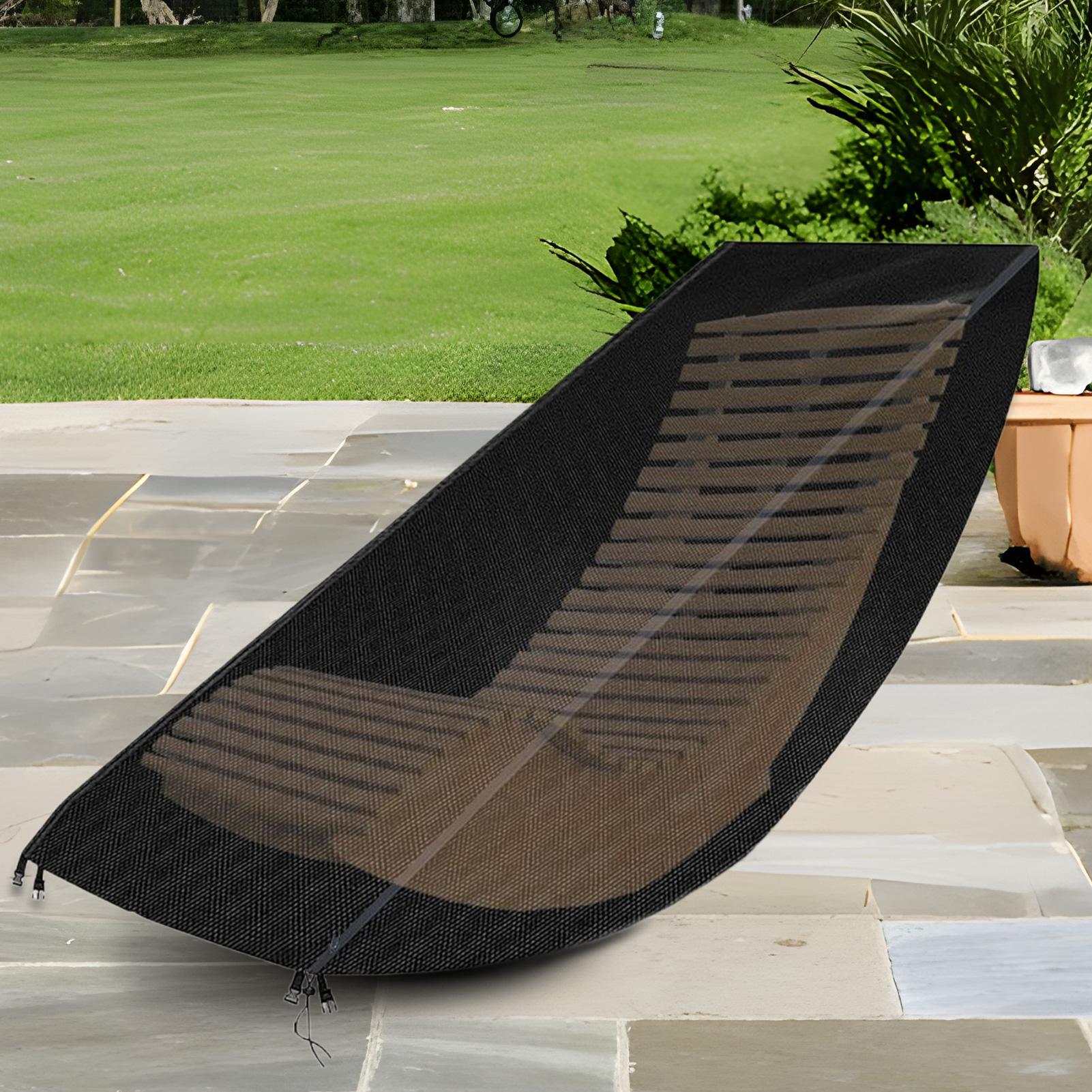 ผ้าคลุมเก้าอี้เลานจ์กลางแจ้ง 2 - Pool Cover Waterproof บทวิจารณ์และราคา