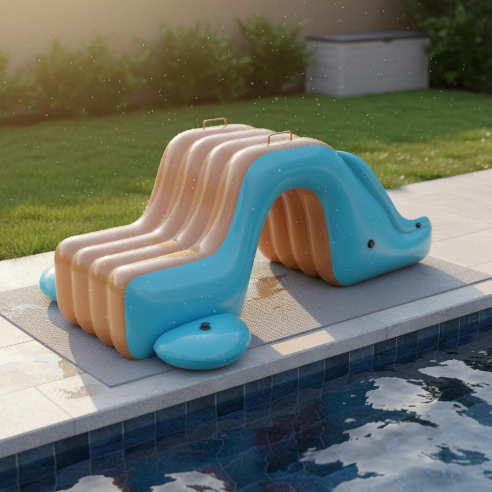 ชุดสระน้ำพร้อมสไลเดอร์เป่าลมสำ - Water Slide Inflatable บทวิจารณ์และราคา