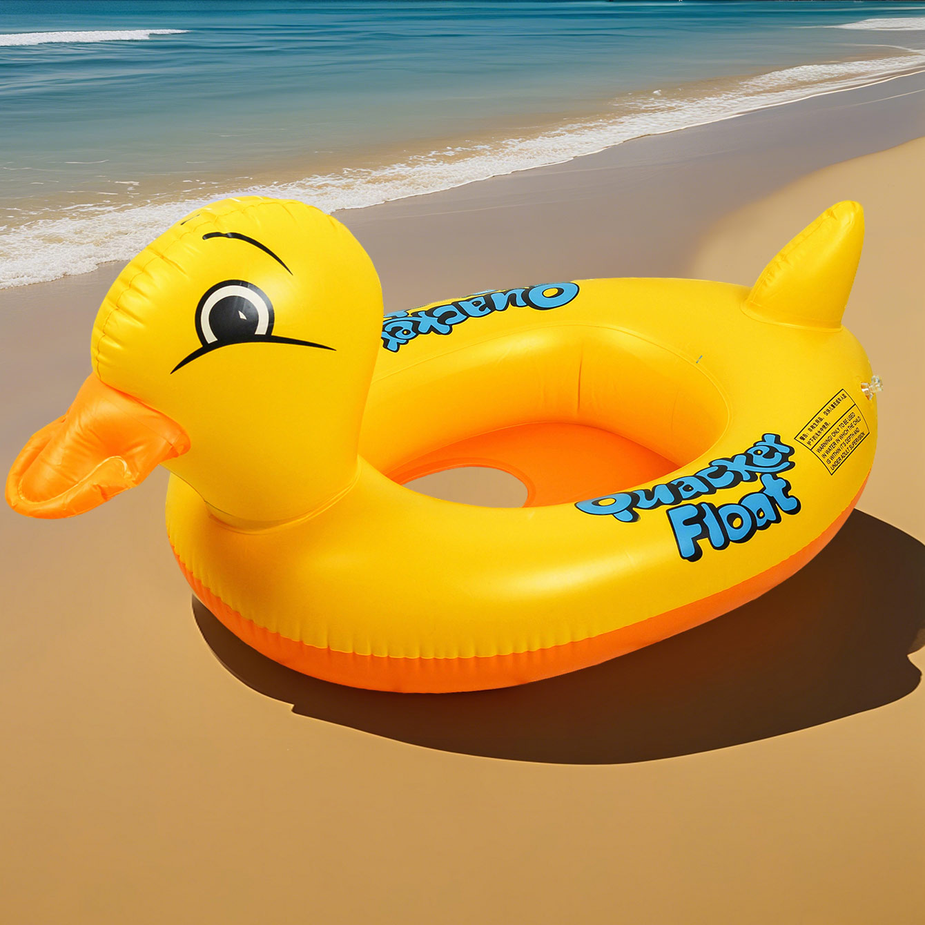 1PC รูปเป็ดหนา Inflatable Unde - Pool Float Ring Inflatable บทวิจารณ์และราคา