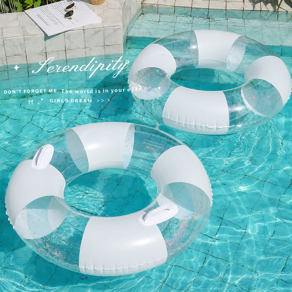 ห่วงยางว่ายน้ำใสสำหรับผู้ใหญ่  - Pool Lounger Inflatable บทวิจารณ์และราคา