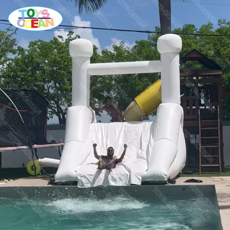 สไลเดอร์น้ำสีขาวสำหรับสนามหลัง - Water Slide Inflatable บทวิจารณ์และราคา